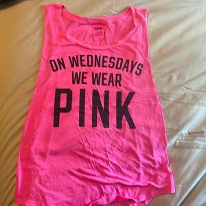 VS PINK “On Wednesdays We Wear Pink Tank